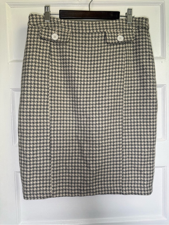 Joe Fresh Dresses & Skirts - Joe Fresh Tweed Houndstooth Wool-Blend Pencil Skirt Dark Academia‎ Minimalist 8